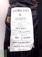Abrigo Hamilton And Hayes Largo Negro Italiano Lana Cashmere Talla XL - Miniatura 10