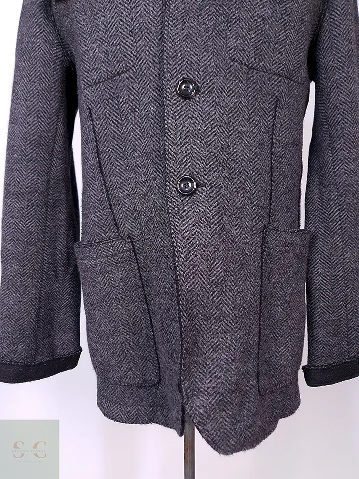 Abrigo Armani Plomo Lana Talla ML 3
