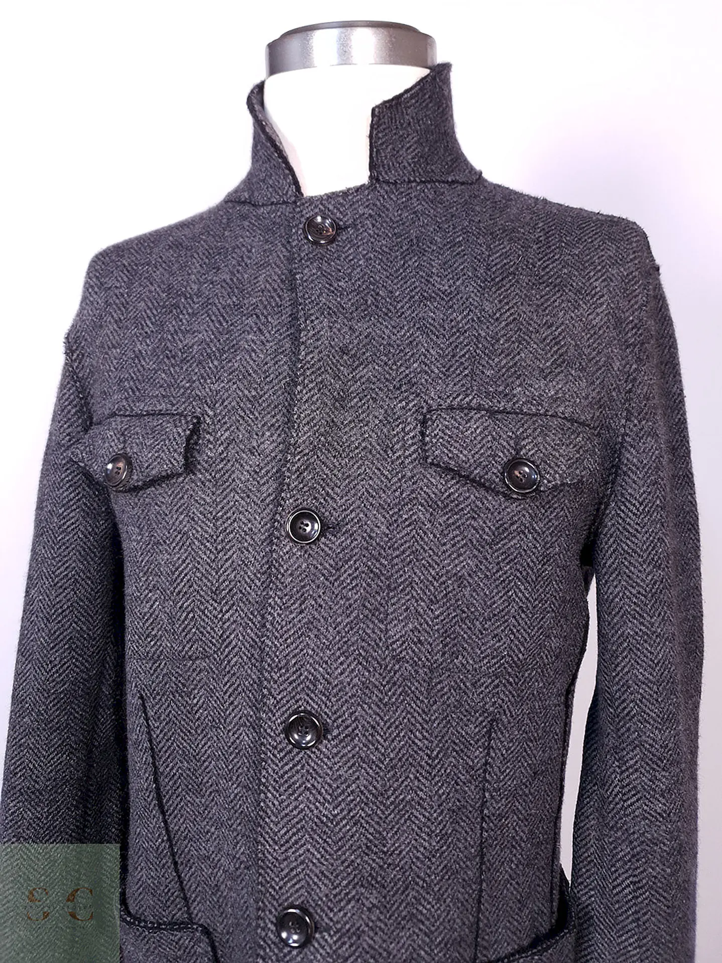 Abrigo Armani Plomo Lana Talla ML 6