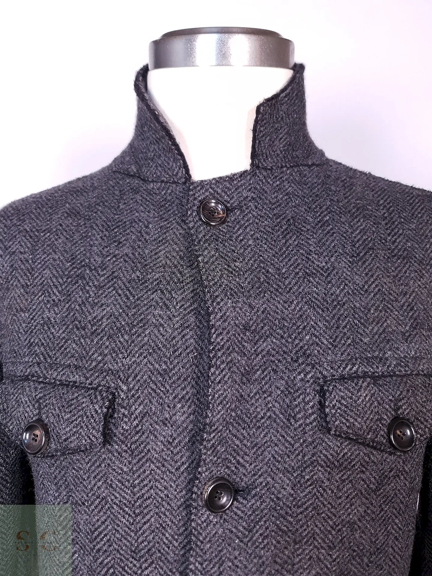 Abrigo Armani Plomo Lana Talla ML 7