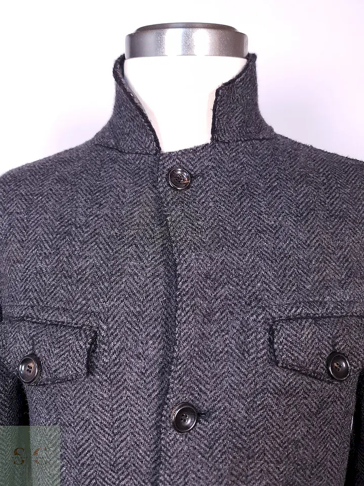 Abrigo Armani Plomo Lana Talla ML 7