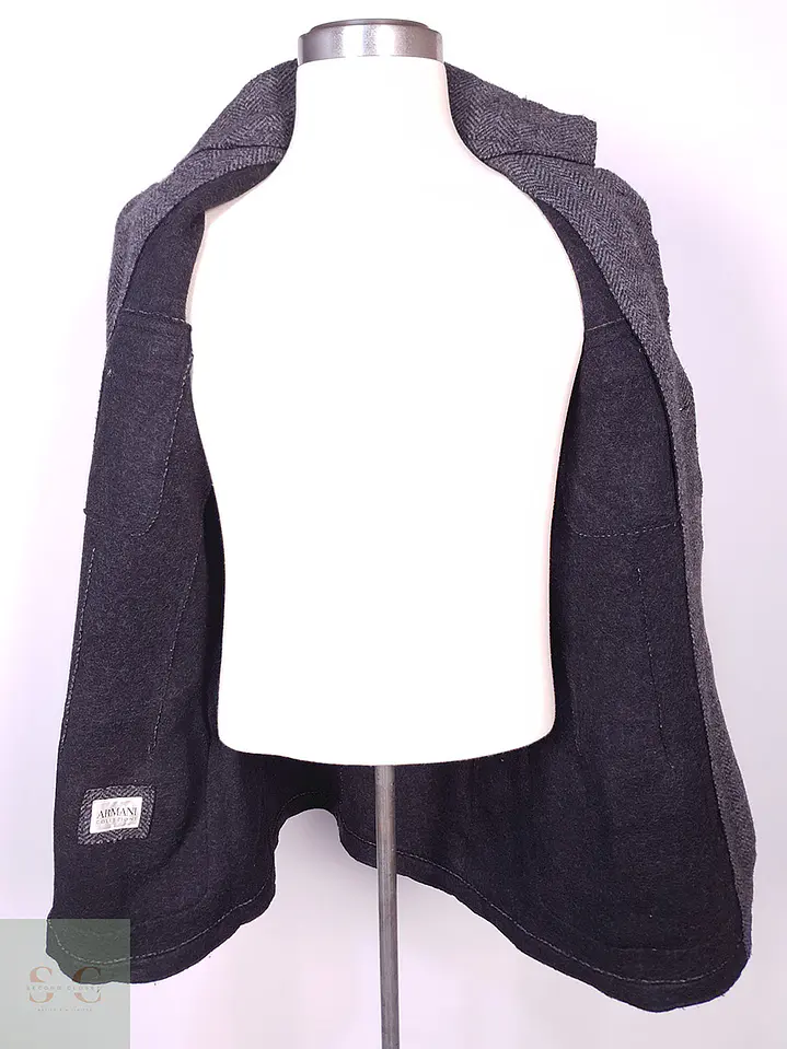 Abrigo Armani Plomo Lana Talla ML 11