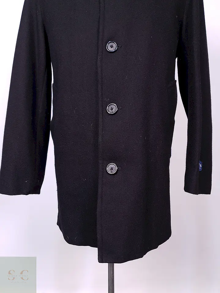 Abrigo Stafford Negro Lana Talla M 2