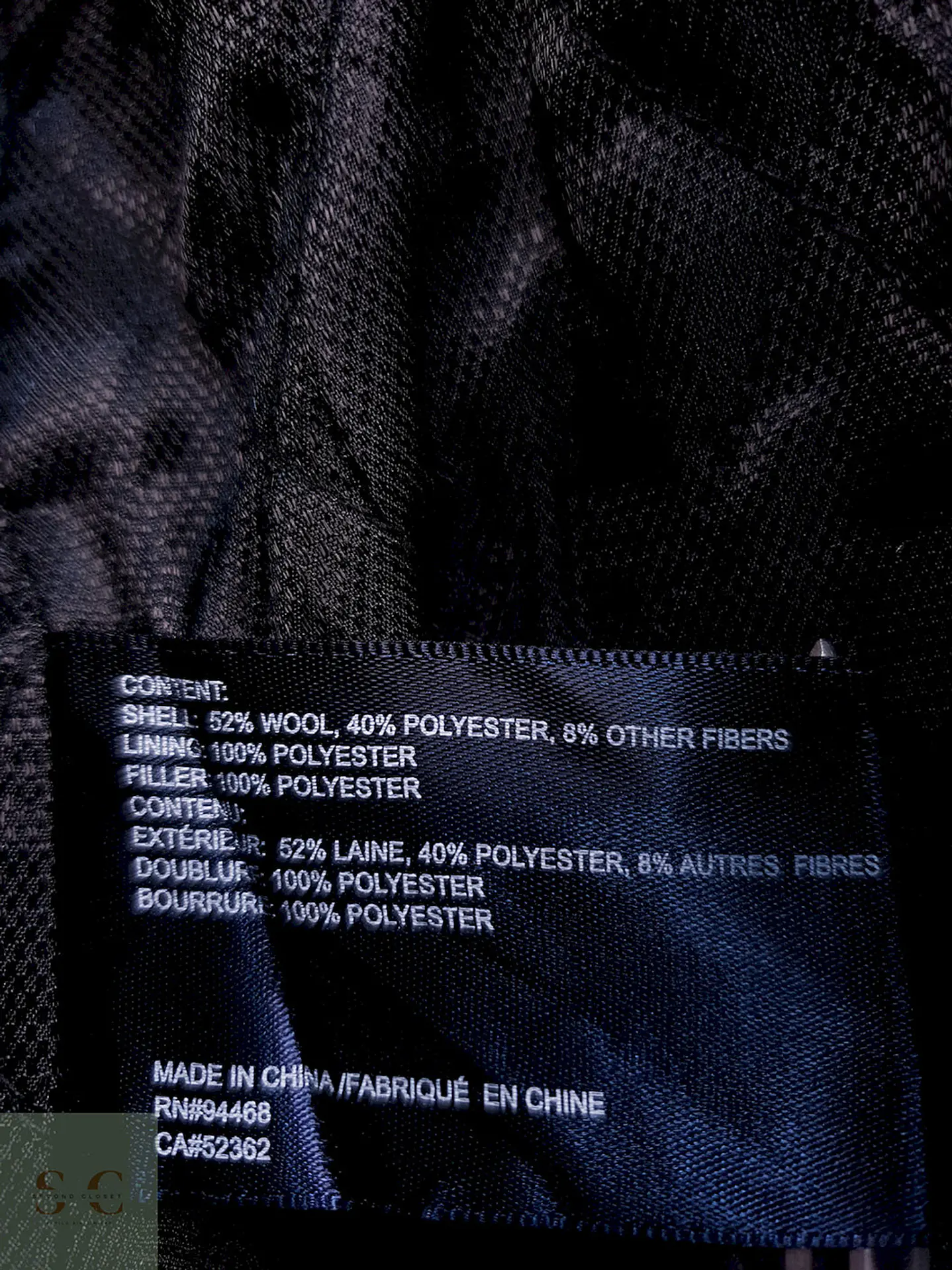 Abrigo Marinero Negro Lana Talla L 7