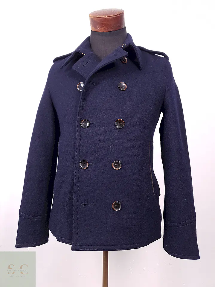 Abrigo Japonés Marinero Abahouse 90% Lana Premium Azul Marino TALLA XS 2