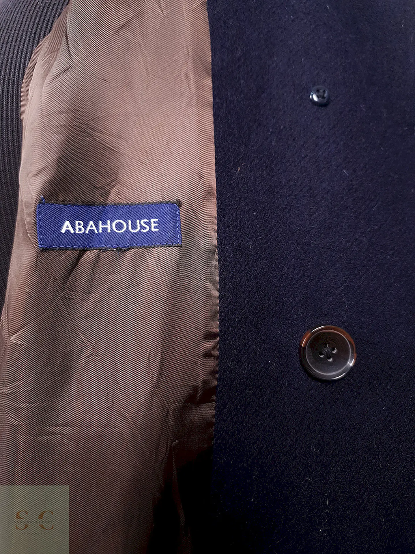 Abrigo Japonés Marinero Abahouse 90% Lana Premium Azul Marino TALLA XS 13