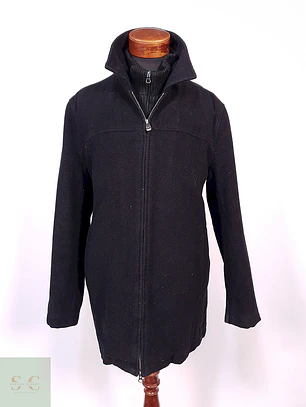 Abrigo Chaquetón Covington Negro Lana - Talla ML