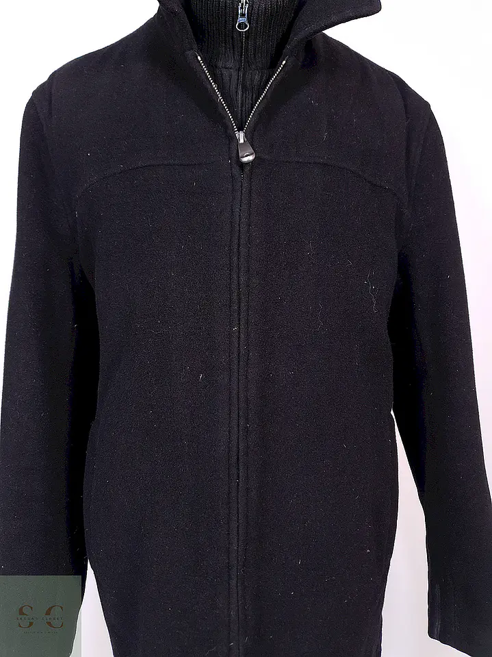 Abrigo Chaquetón Covington Negro Lana - Talla ML 10