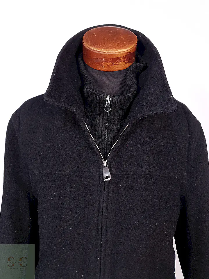 Abrigo Chaquetón Covington Negro Lana - Talla ML 5