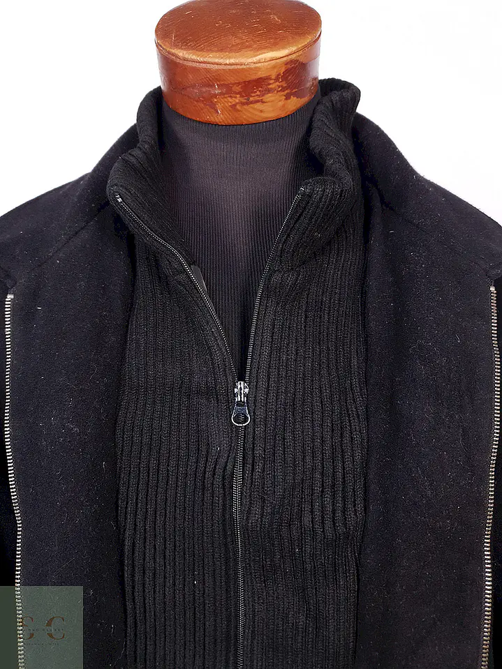 Abrigo Chaquetón Covington Negro Lana - Talla ML 6