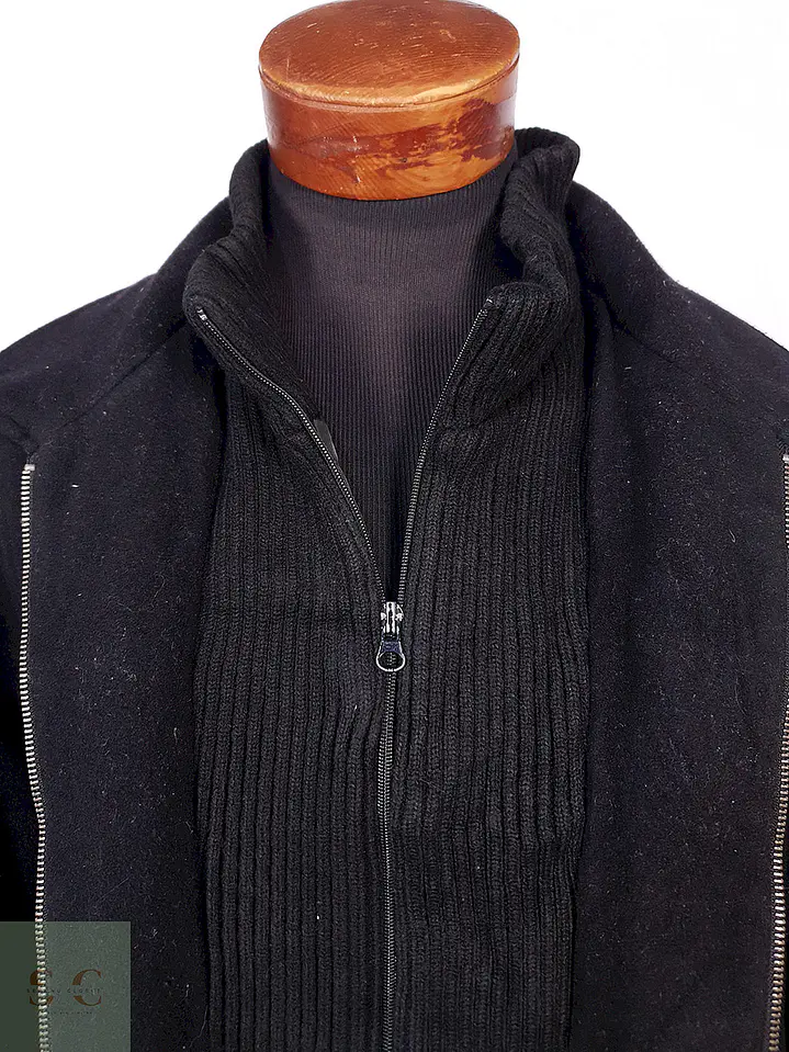 Abrigo Chaquetón Covington Negro Lana - Talla ML 7