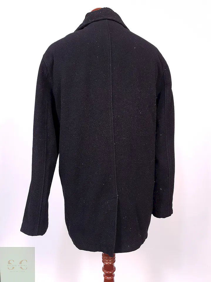 Abrigo Chaquetón Covington Negro Lana - Talla ML 13
