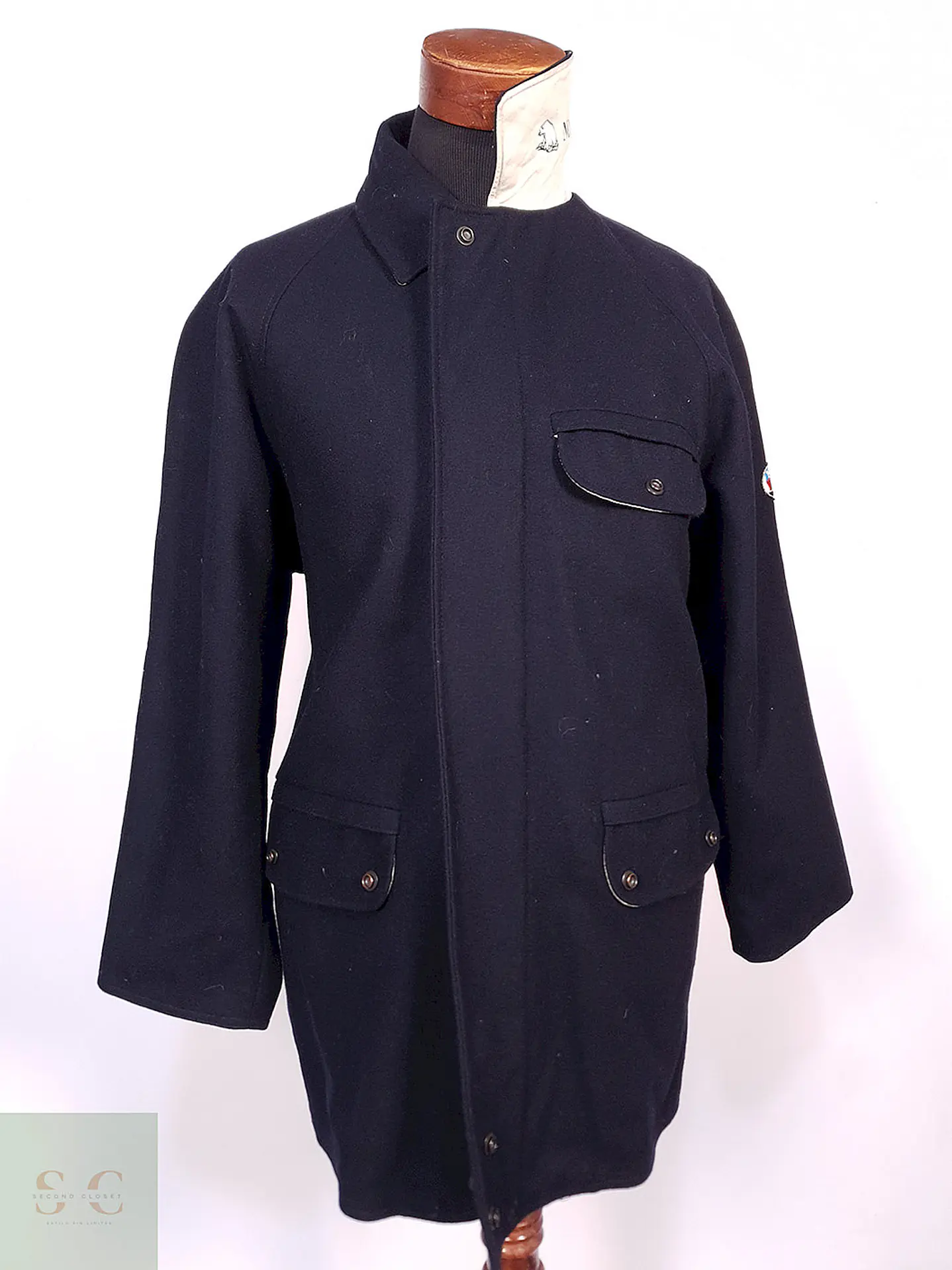 Abrigo Chaquetón North Pole Marina Azul Marino Lana - Talla M 2