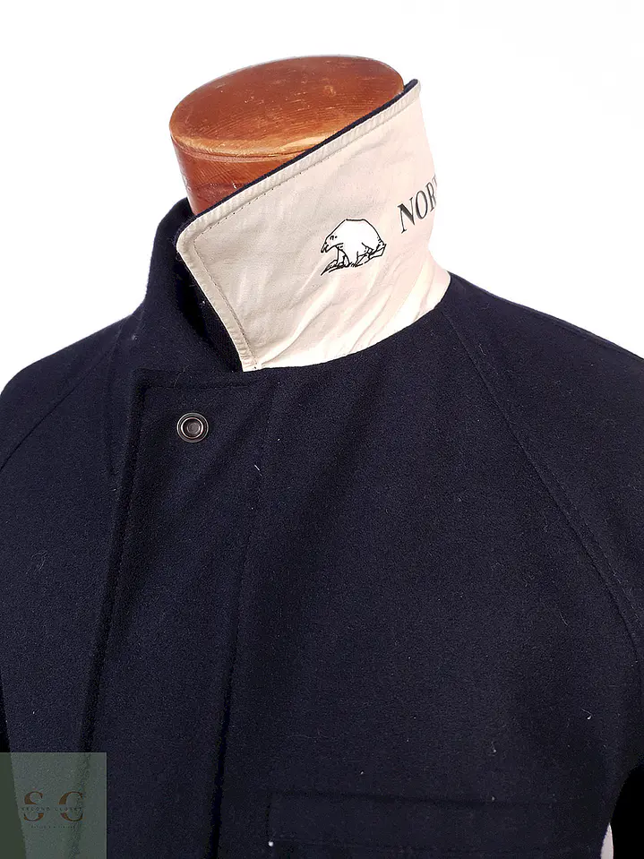 Abrigo Chaquetón North Pole Marina Azul Marino Lana - Talla M 6