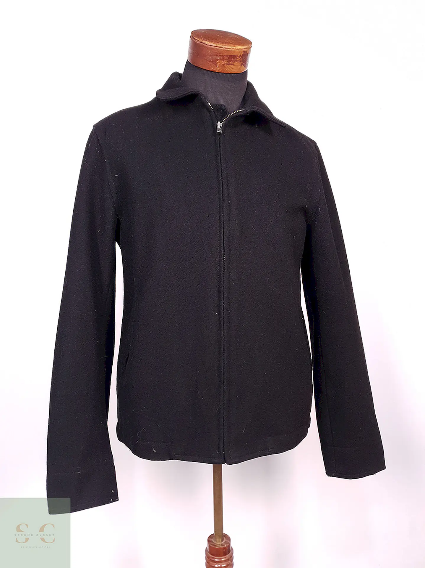 Abrigo Chaqueta Old Navy Negra Lana Talla M 3
