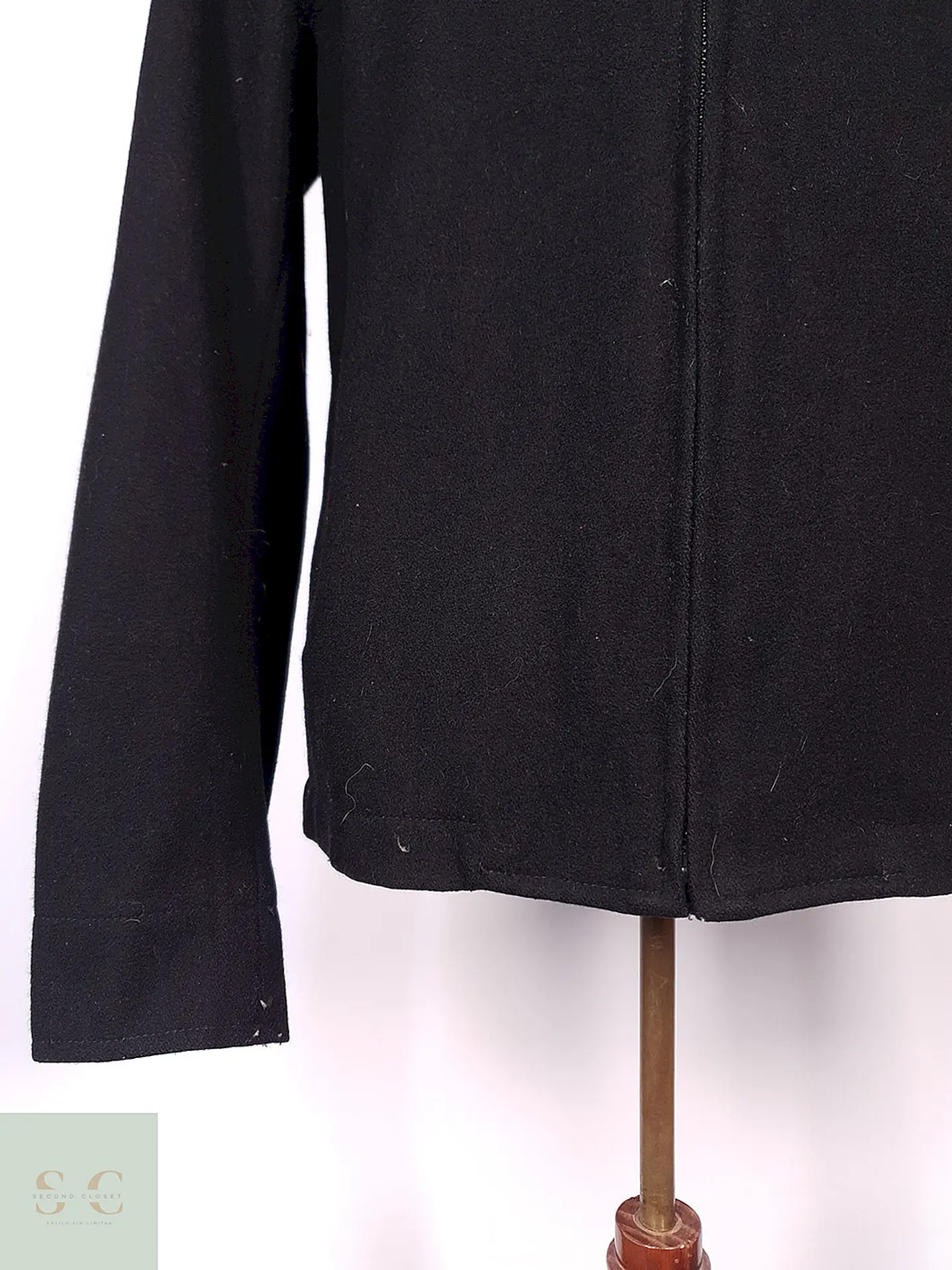 Abrigo Chaqueta Old Navy Negra Lana Talla M 4