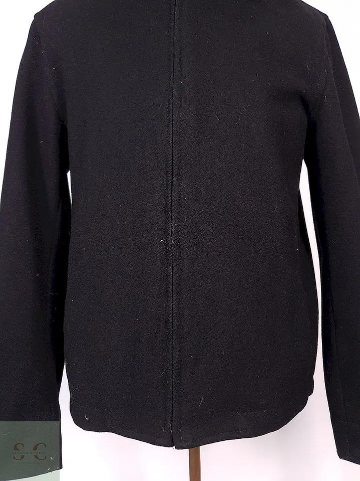 Abrigo Chaqueta Old Navy Negra Lana Talla M 8