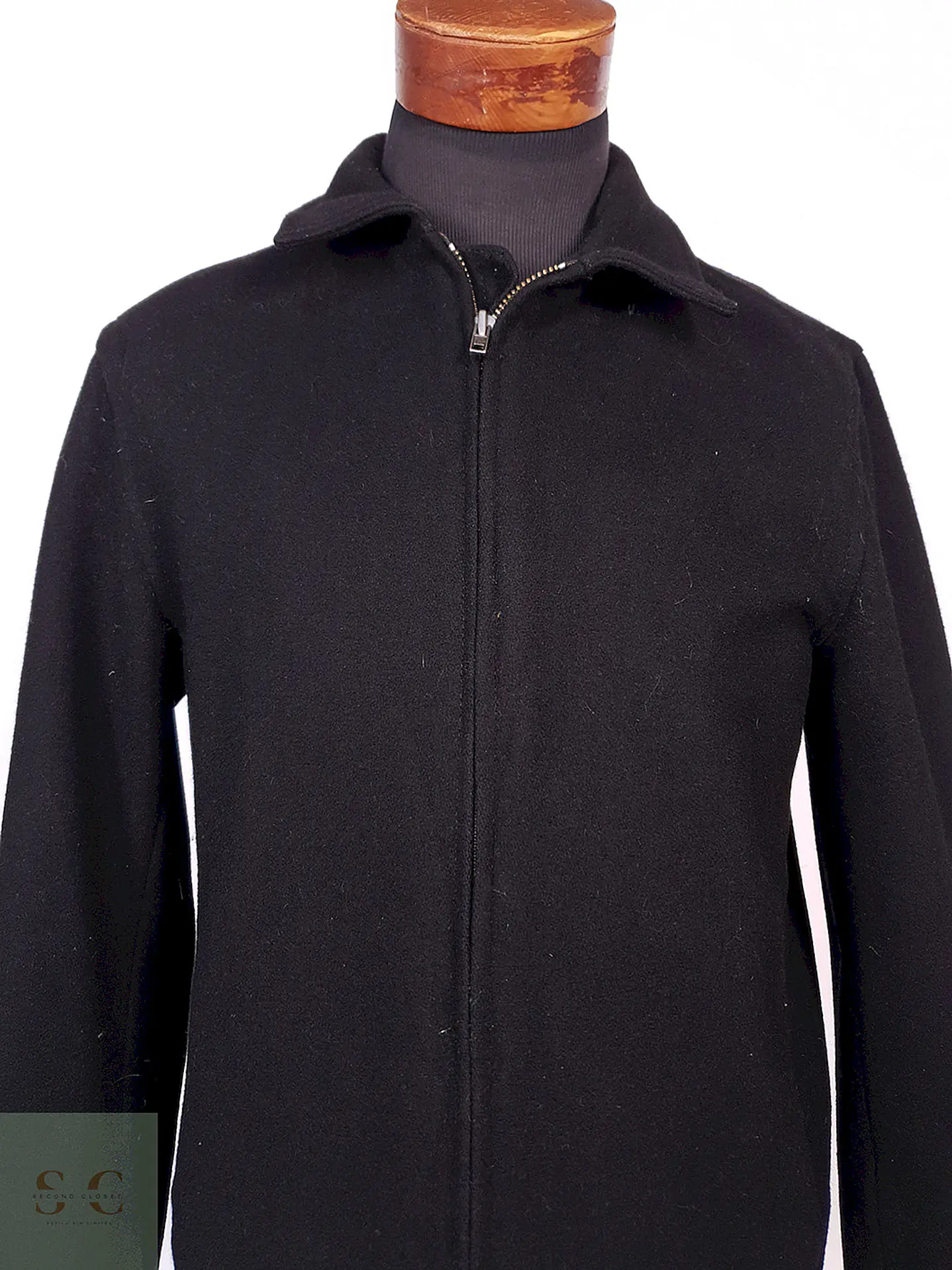 Abrigo Chaqueta Old Navy Negra Lana Talla M 7