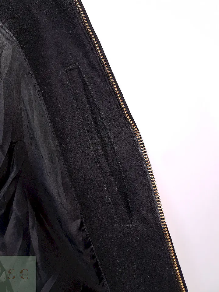 Abrigo Chaqueta Old Navy Negra Lana Talla M 9