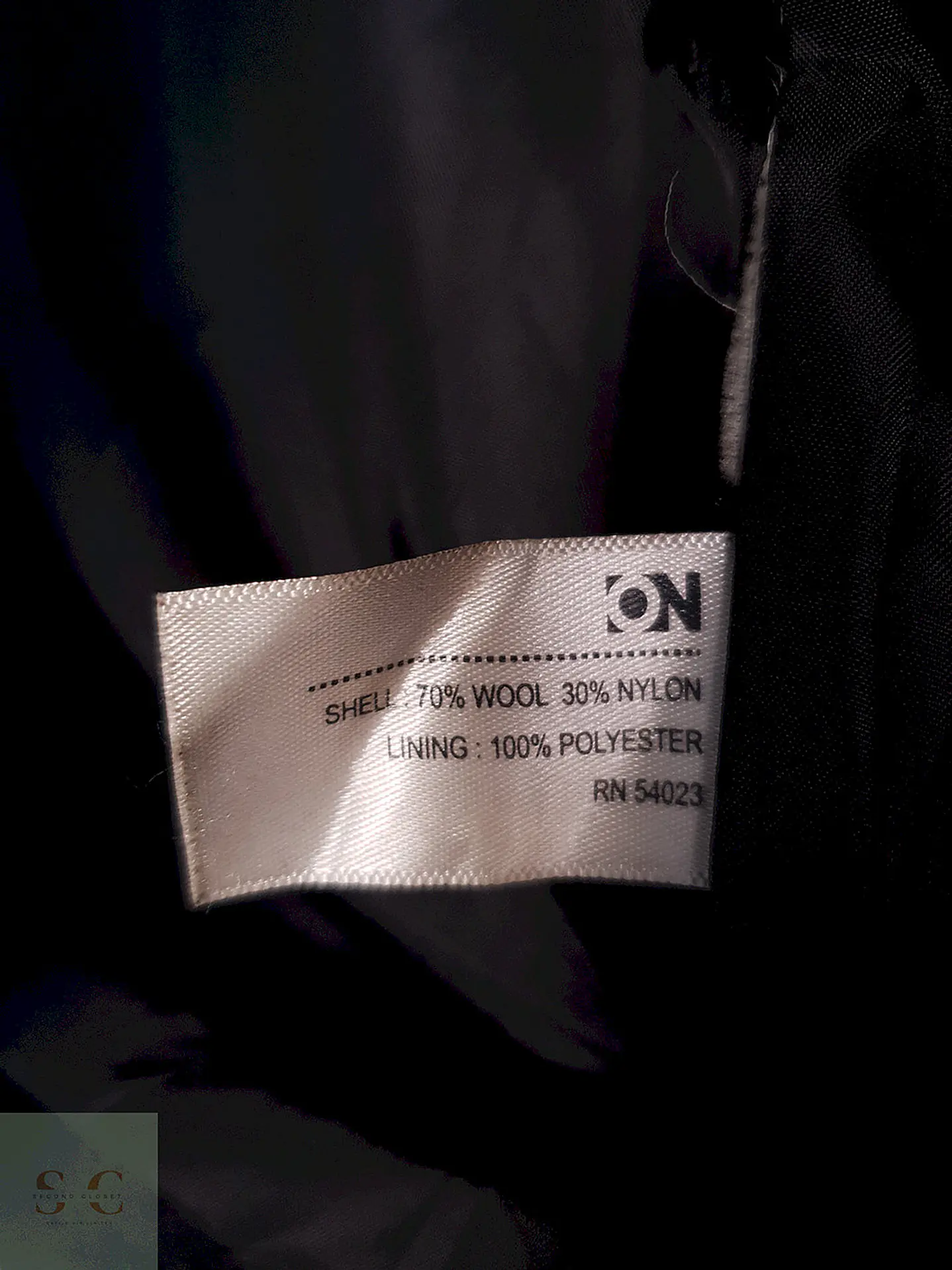 Abrigo Chaqueta Old Navy Negra Lana Talla M 11