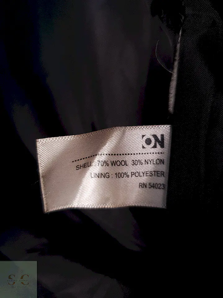Abrigo Chaqueta Old Navy Negra Lana Talla M 11