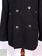 Abrigo Marinero Calvin Klein Negro 100% Lana Talla SM - Miniatura 4