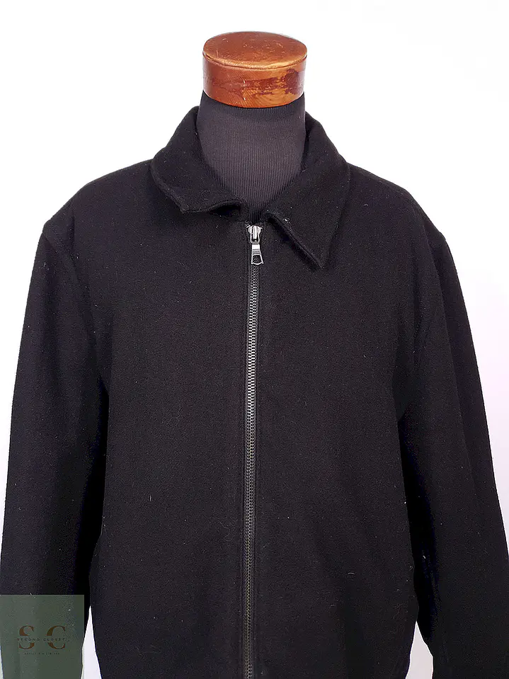 Abrigo Chaquetón Negro 80% Lana Talla XXL 5