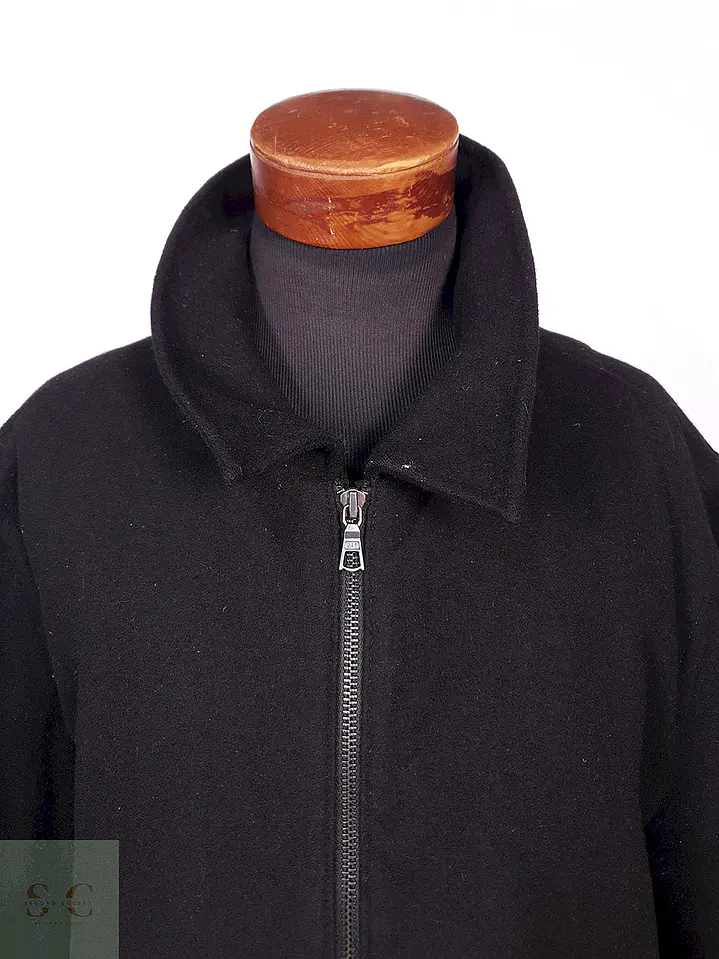 Abrigo Chaquetón Negro 80% Lana Talla XXL 6