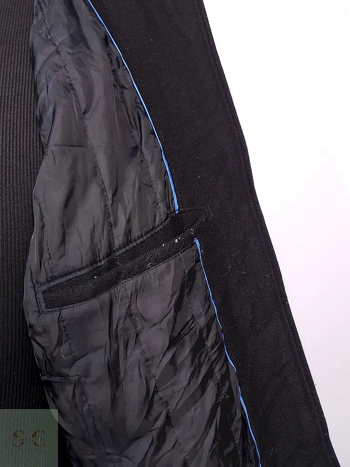 Abrigo Chaquetón Negro 80% Lana Talla XXL 7