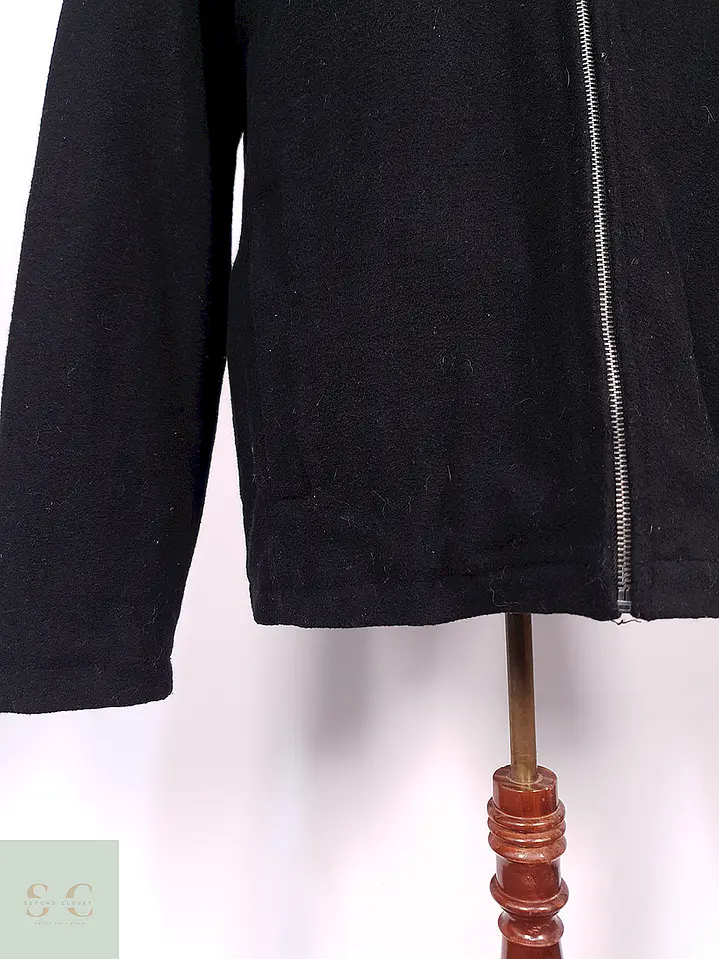 Abrigo Chaquetón Covington Negro 70% Lana Talla XL 3