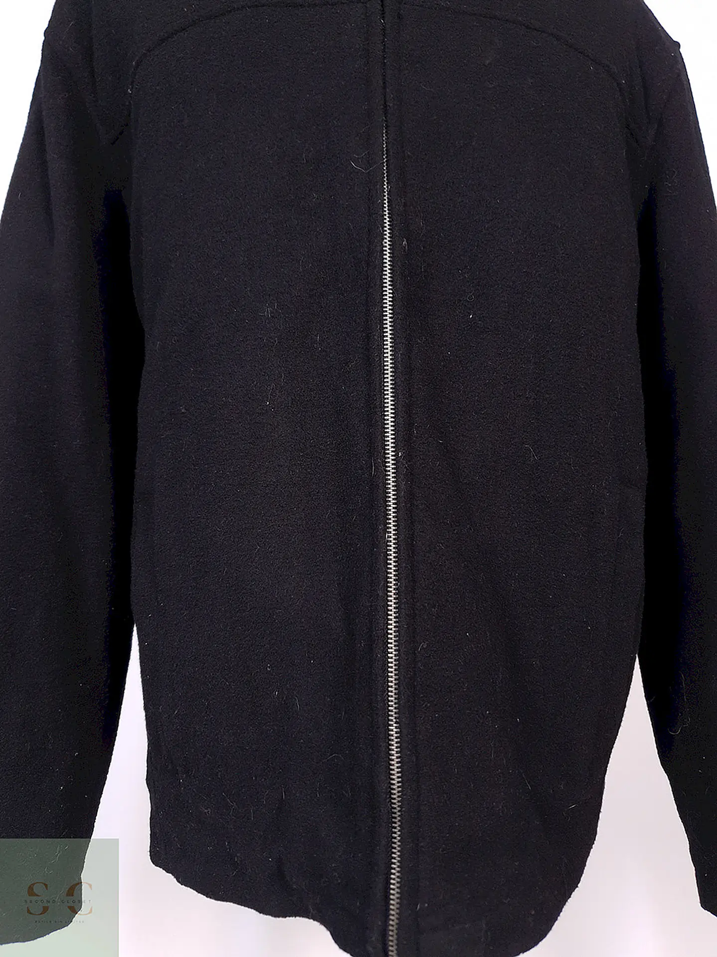 Abrigo Chaquetón Covington Negro 70% Lana Talla XL 4