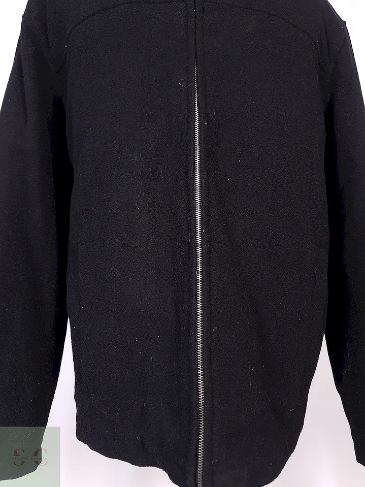 Abrigo Chaquetón Covington Negro 70% Lana Talla XL 4