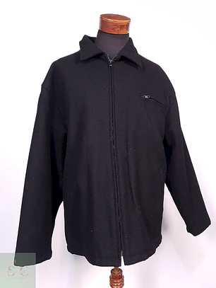 Abrigo Chaquetón Weatherproof Negro Lana - Talla 2XL