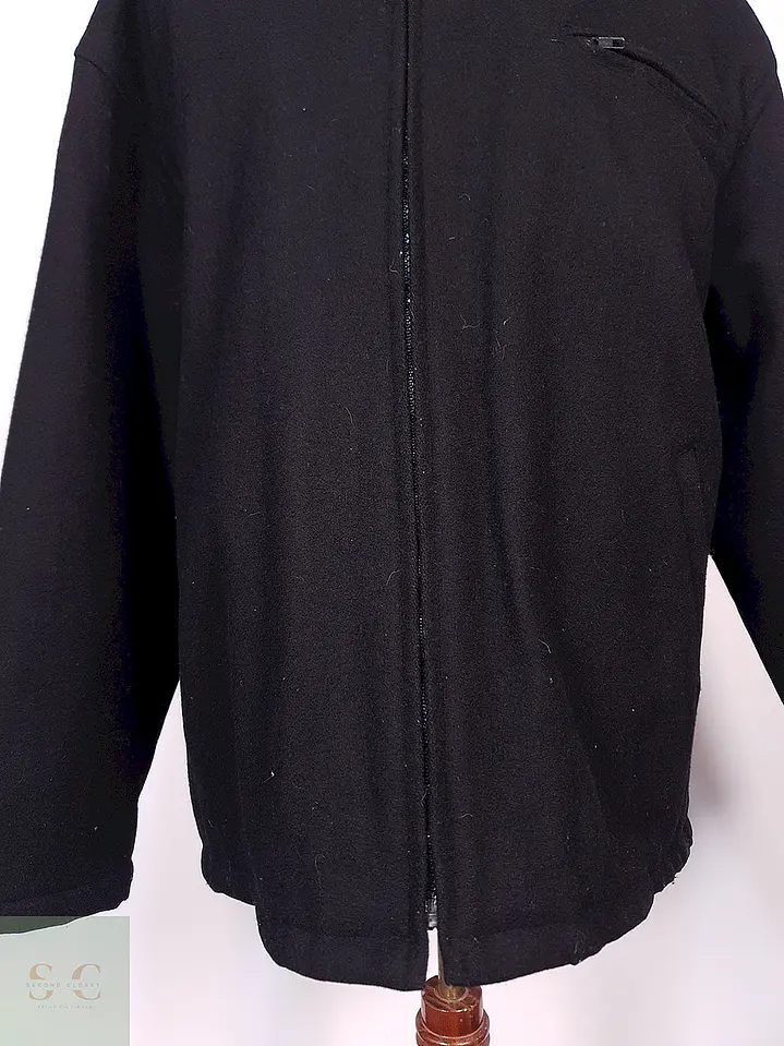 Abrigo Chaquetón Weatherproof Negro 85% Lana Talla XXL 4