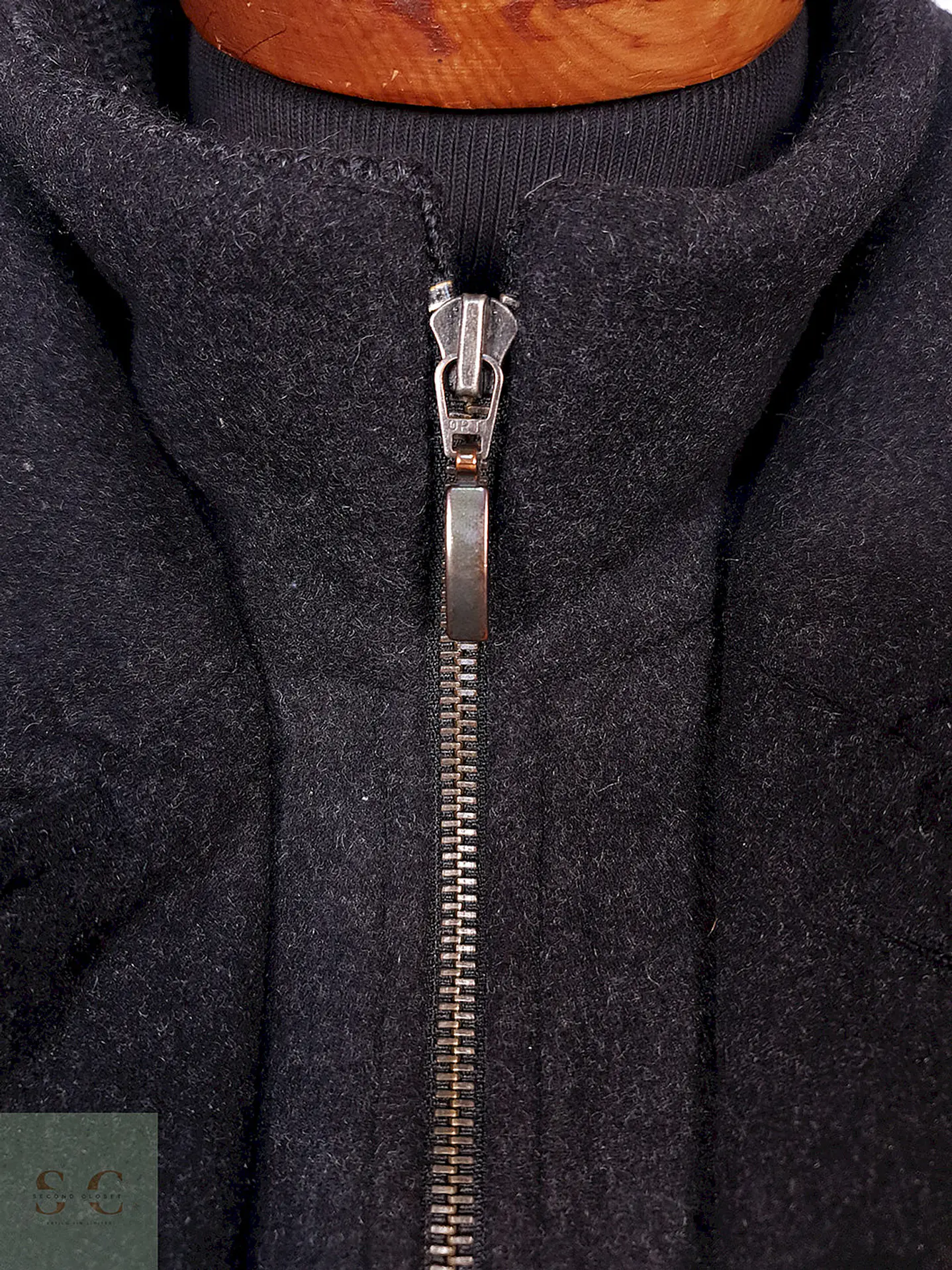 Abrigo Chaquetón Italiano Plomo Lana Cashmere Talla XL 8