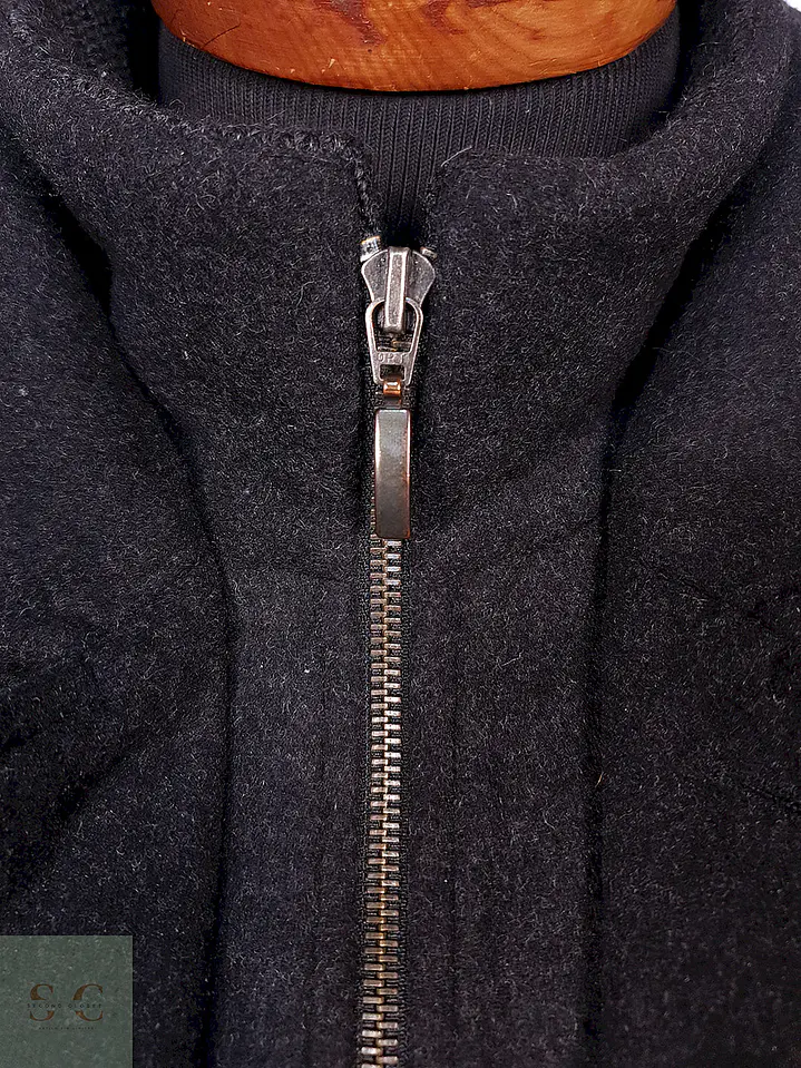 Abrigo Chaquetón Italiano Plomo Lana Cashmere Talla XL 8