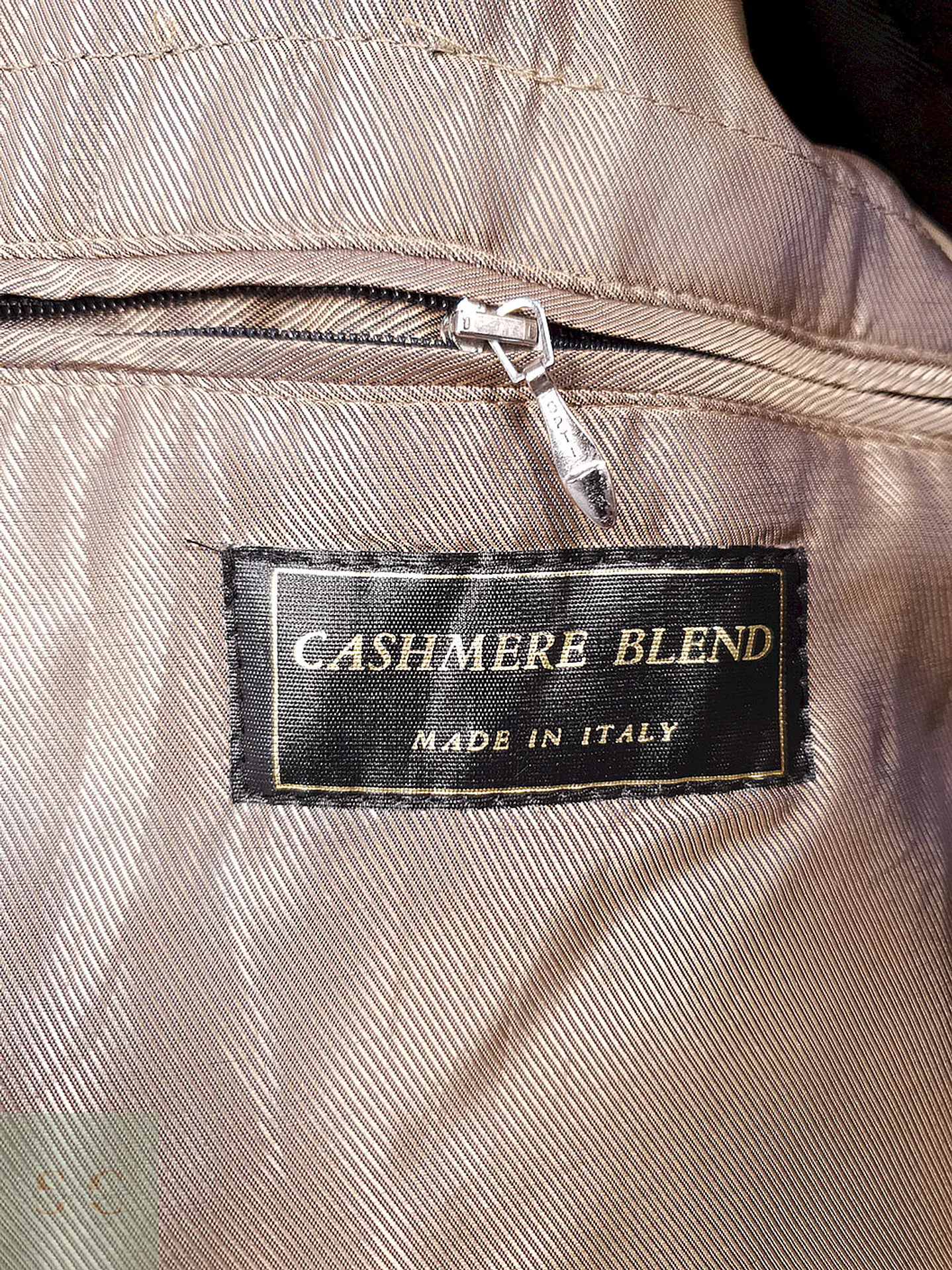 Abrigo Chaquetón Italiano Plomo Lana Cashmere Talla XL 12