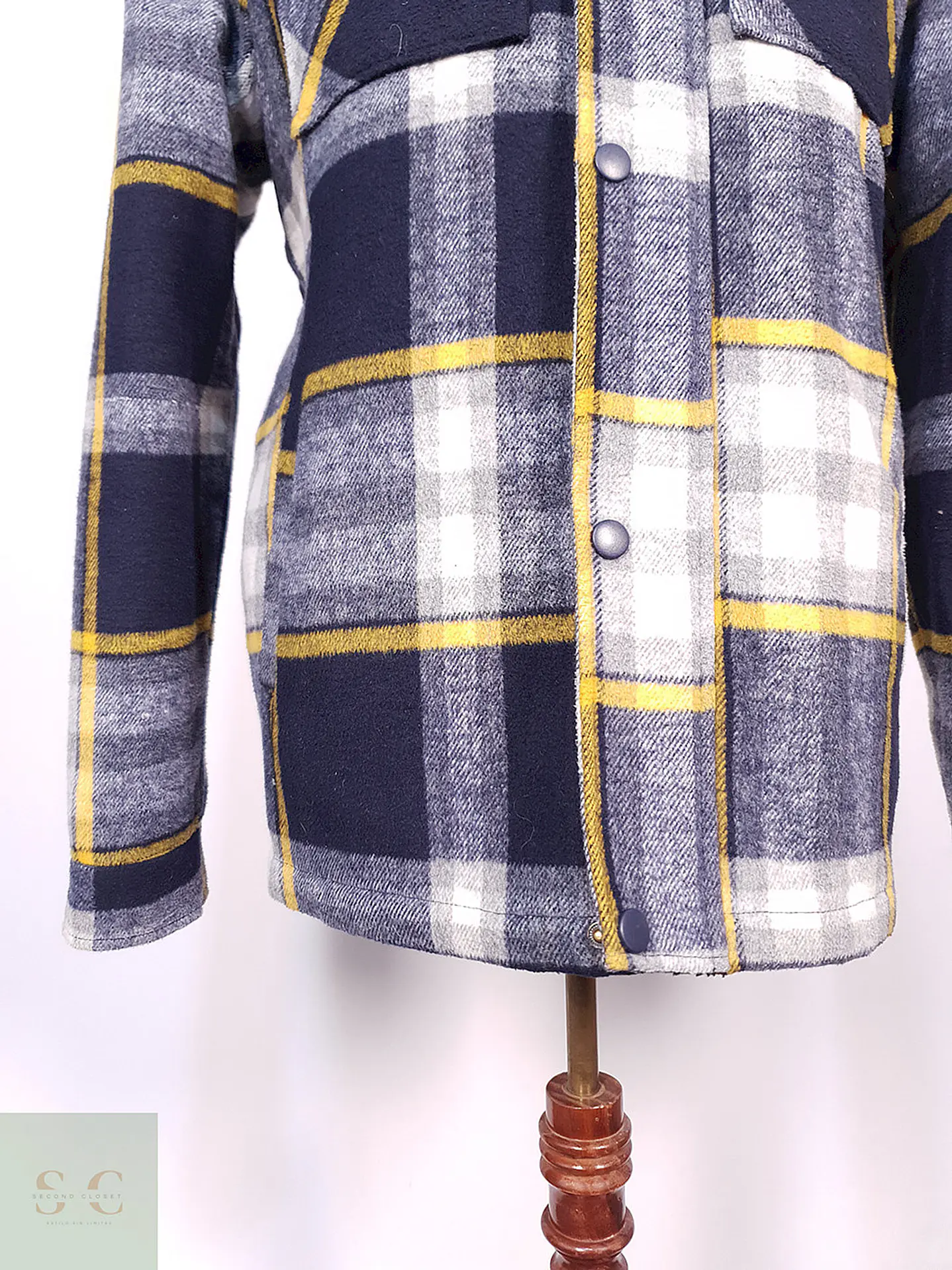 Abrigo Chaqueta Clockhouse Multicolor Lana Talla L 5