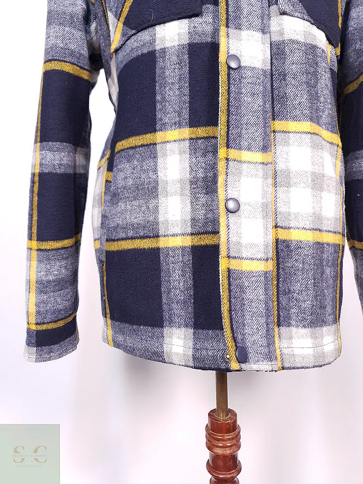 Abrigo Chaqueta Clockhouse Multicolor Lana Talla L 5