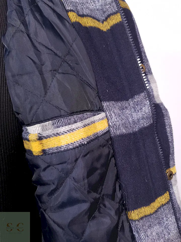 Abrigo Chaqueta Clockhouse Multicolor Lana Talla L 9