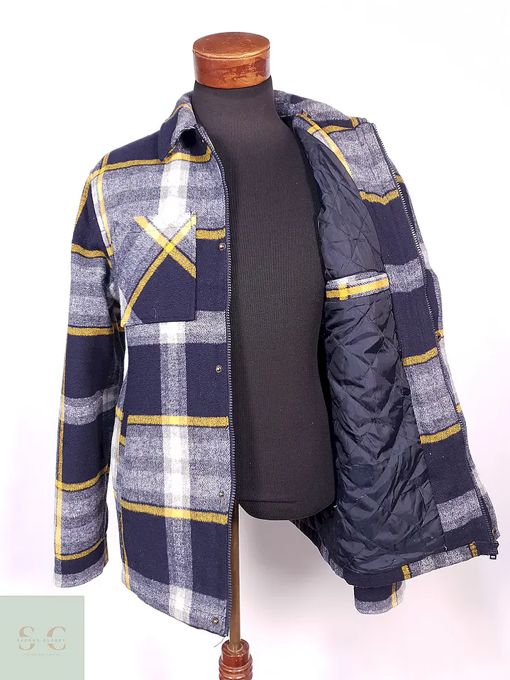 Abrigo Chaqueta Clockhouse Multicolor Lana Talla L 3
