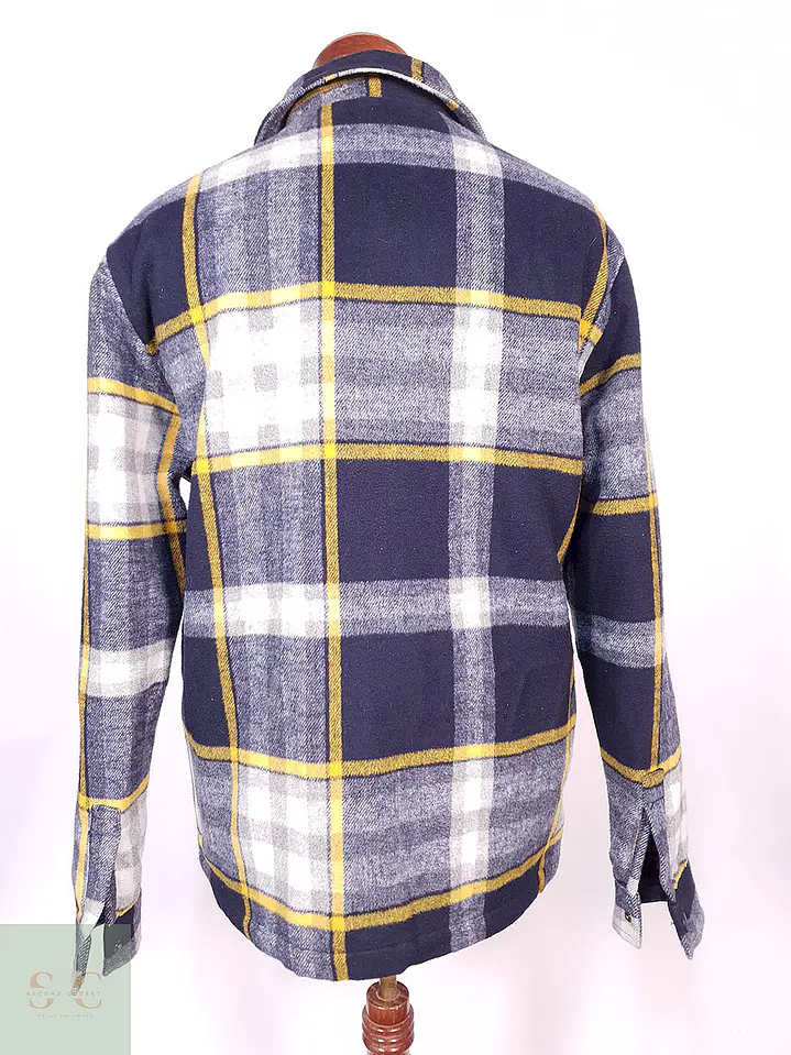 Abrigo Chaqueta Clockhouse Multicolor Lana Talla L 12