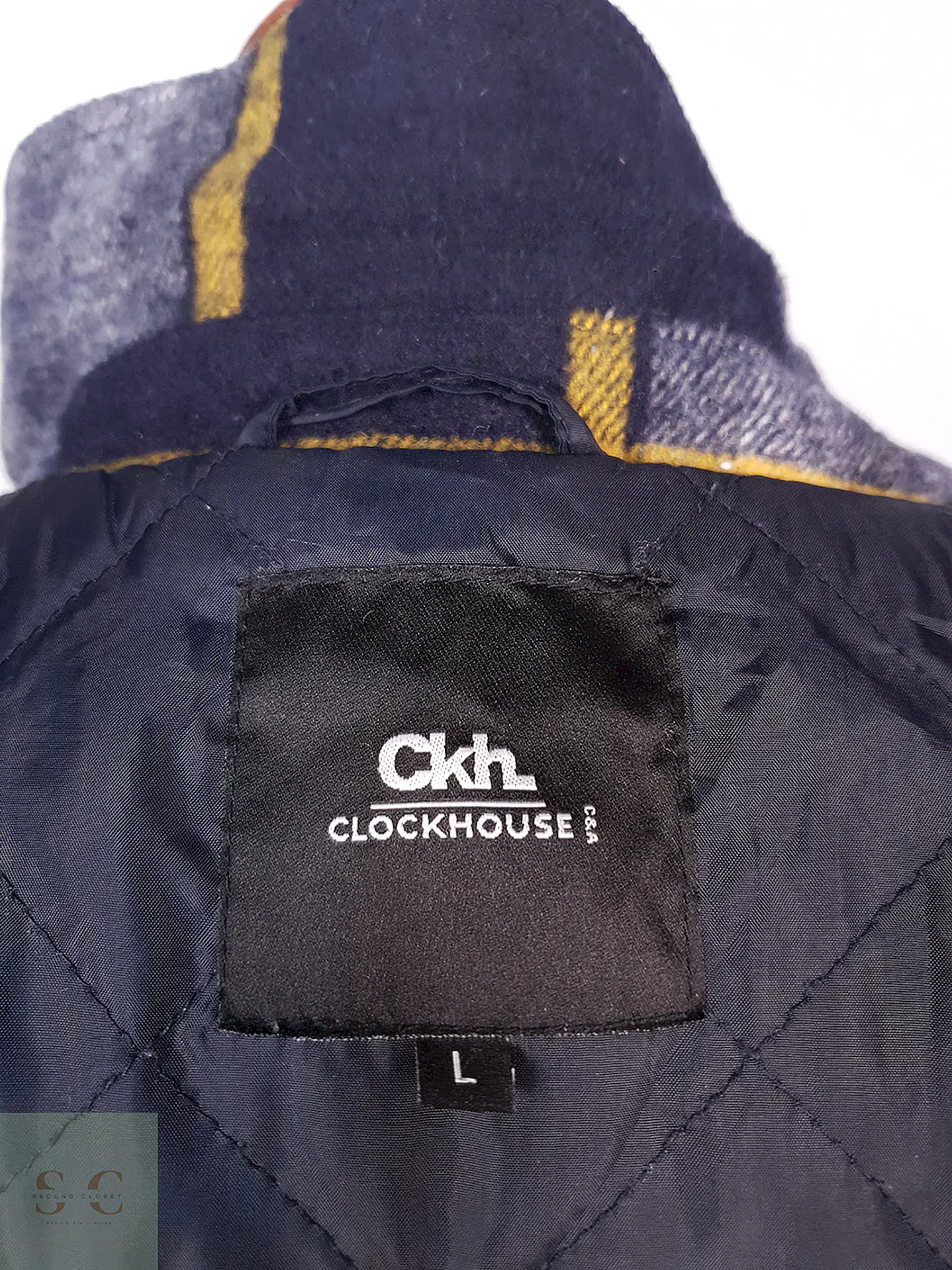 Abrigo Chaqueta Clockhouse Multicolor Lana Talla L 13