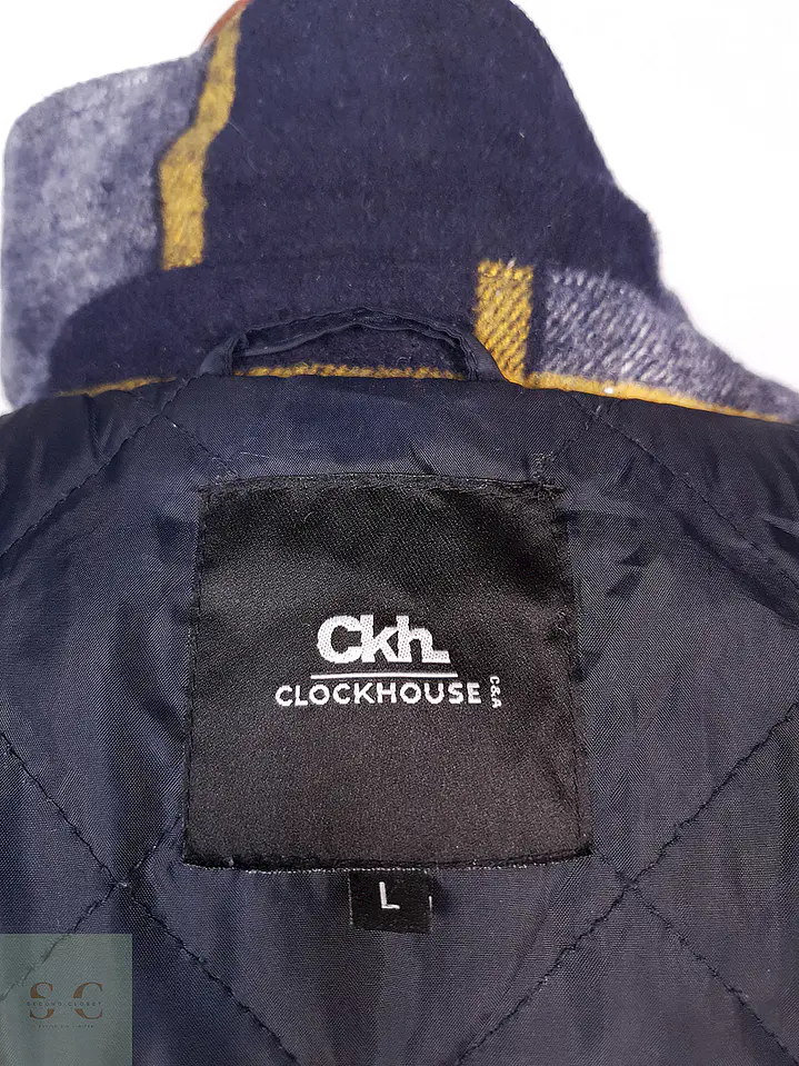 Abrigo Chaqueta Clockhouse Multicolor Lana Talla L 13