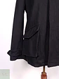 Abrigo Chaqueta Negra con Gorro 50% Lana Talla S - Miniatura 3