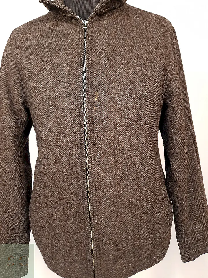 Abrigo Gap Chaqueta Café Tweed 70% Lana Talla M 4