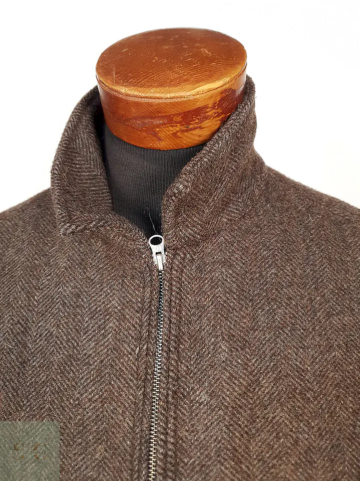 Abrigo Gap Chaqueta Café Tweed 70% Lana Talla M 6