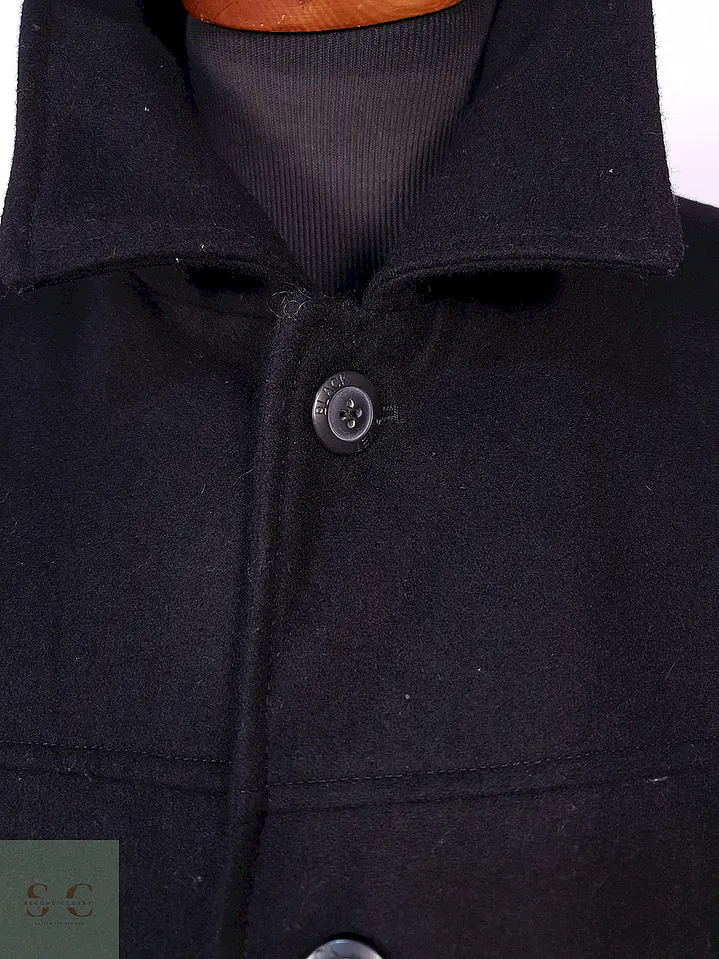 Abrigo Black Rivet Negro 60% Lana Talla XL 7