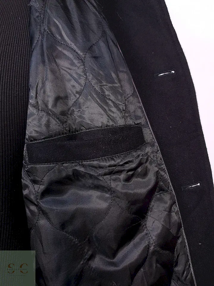 Abrigo Black Rivet Negro 60% Lana Talla XL 8