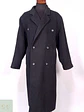 Abrigo Vintage Cruzado Plomo Lana Talla XL - Miniatura 1